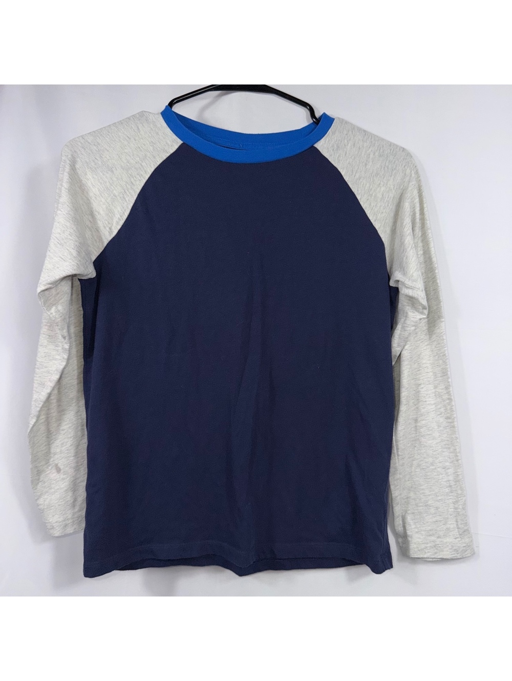Old Navy Boys L 10-12 Navy Raglan Long Sleeve Shirt